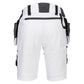 Portwest DX4 Korte Broeken DX444 afneembare holsterzakken stretch wit(WH)