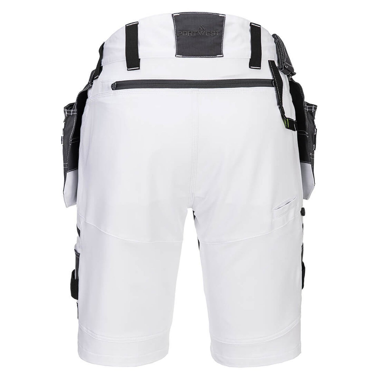 Portwest DX4 Korte Broeken DX444 afneembare holsterzakken stretch wit(WH)