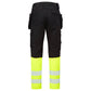 Portwest DX4 Hi-Vis Werkbroek DX457 HiVis Klasse 1 geel-zwart(YB)