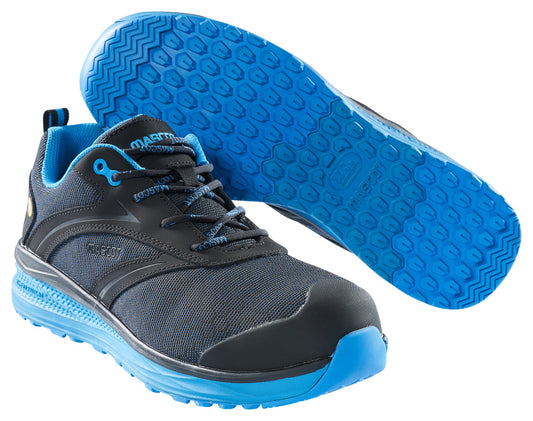 Mascot Footwear Carbon Veiligheidsschoenen F0250-909 laag zwart-korenblauw(0911)