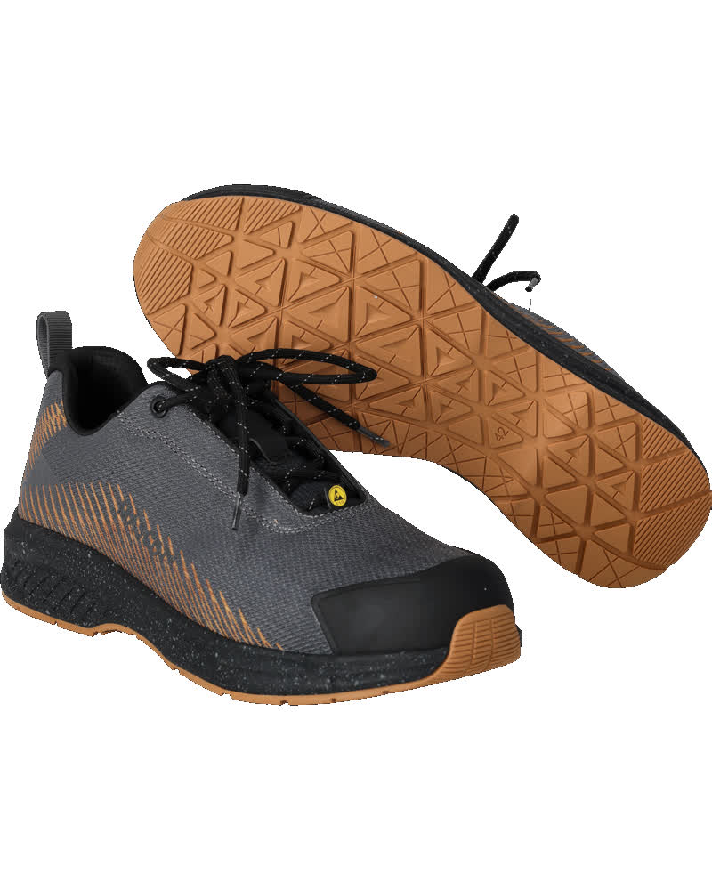 Mascot Footwear Customized Veiligheidsschoenen F1600-909 S1PS laag steengrijs-notenbruin(8954)