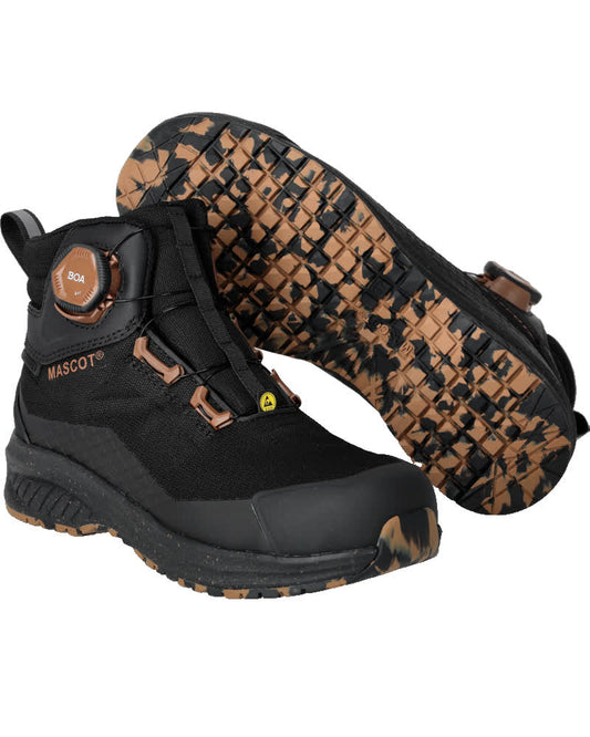 Mascot Footwear Customized Veiligheidsschoenen hoog  F1602-702 hoog S7S E A PS WR SR FO BOA Fit System zwart(09)
