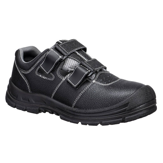 Portwest Steelite Voetbescherming Sandaal FS70 Composiet S1P SR FO zwart-grijs(BG)