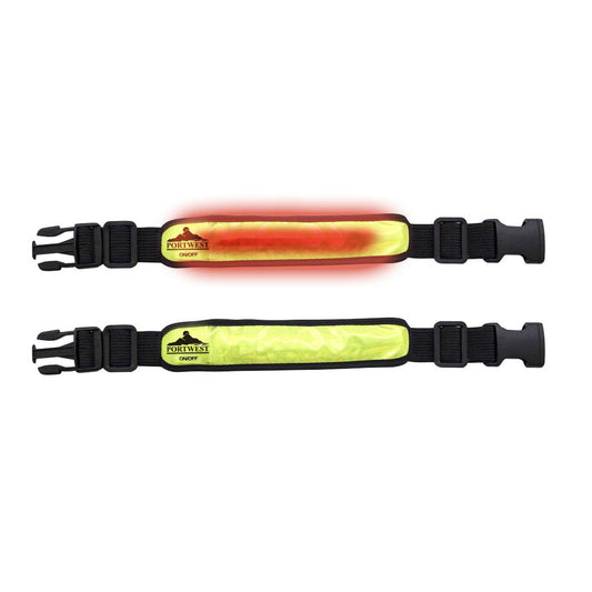 Portwest Knipperlicht Armband  HV05 geel(YE)