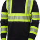 Helly Hansen Polosweaters ICU 79272 HiVis fluo geel-ebbenhout(360)