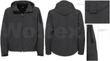 JMP Wear Jassen Andorra Softshell- stretch Waterafstotend- winddicht grijs(GRIJS)