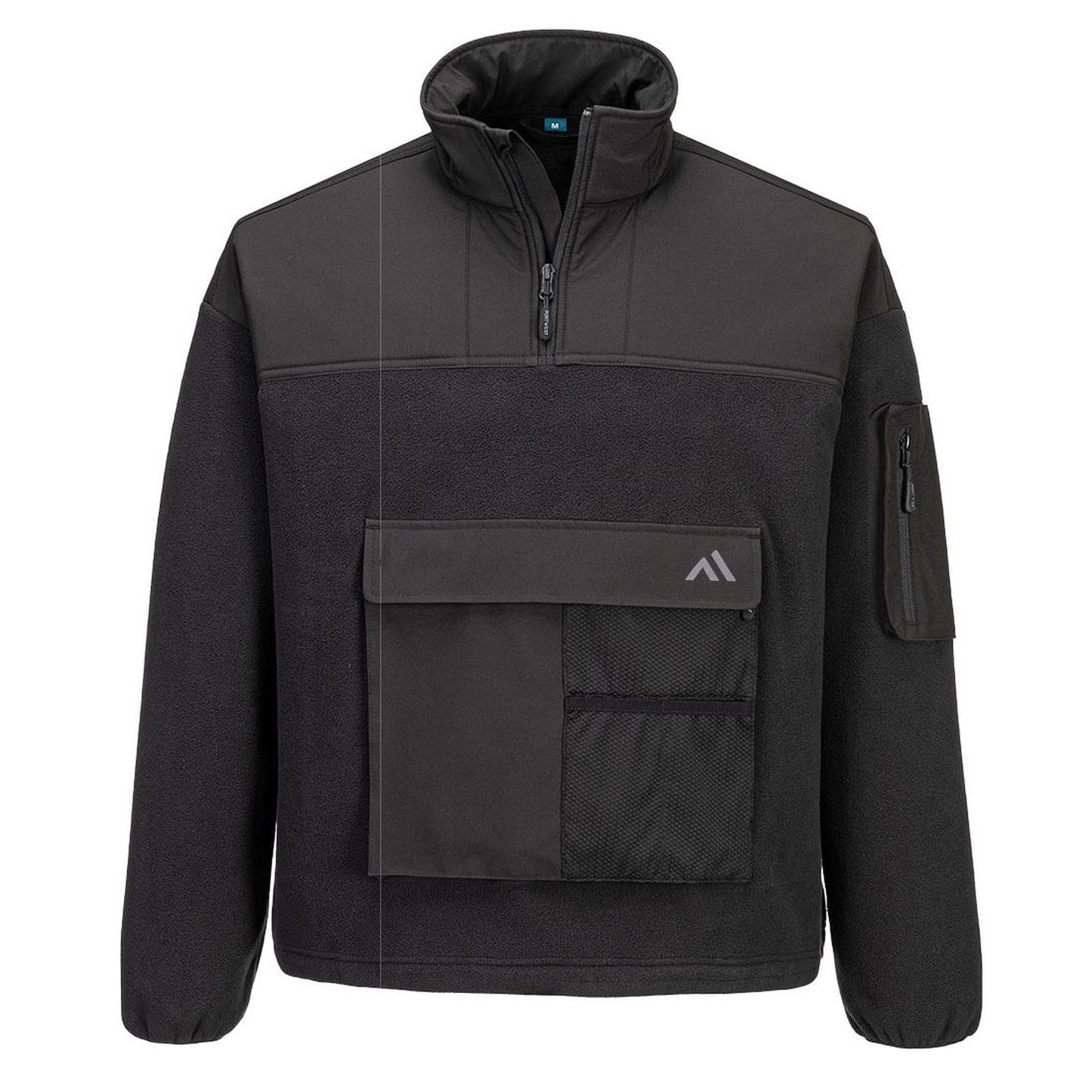 Portwest KX3 Sport Werkkleding Sweatshirt KX378 1/4 zip fleece zwart(BK)