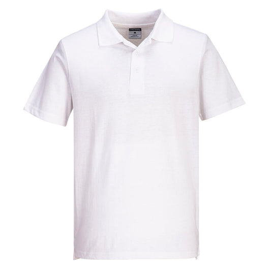 Portwest Corporate Casuals Jersey Poloshirt L210 lichtgewicht (48 stuks per doos) wit(WH)