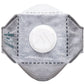 Portwest Disposable EAGLE mondmasker P392 koolstof gevouwen plat FFP3 (Pk10) wit(WH)