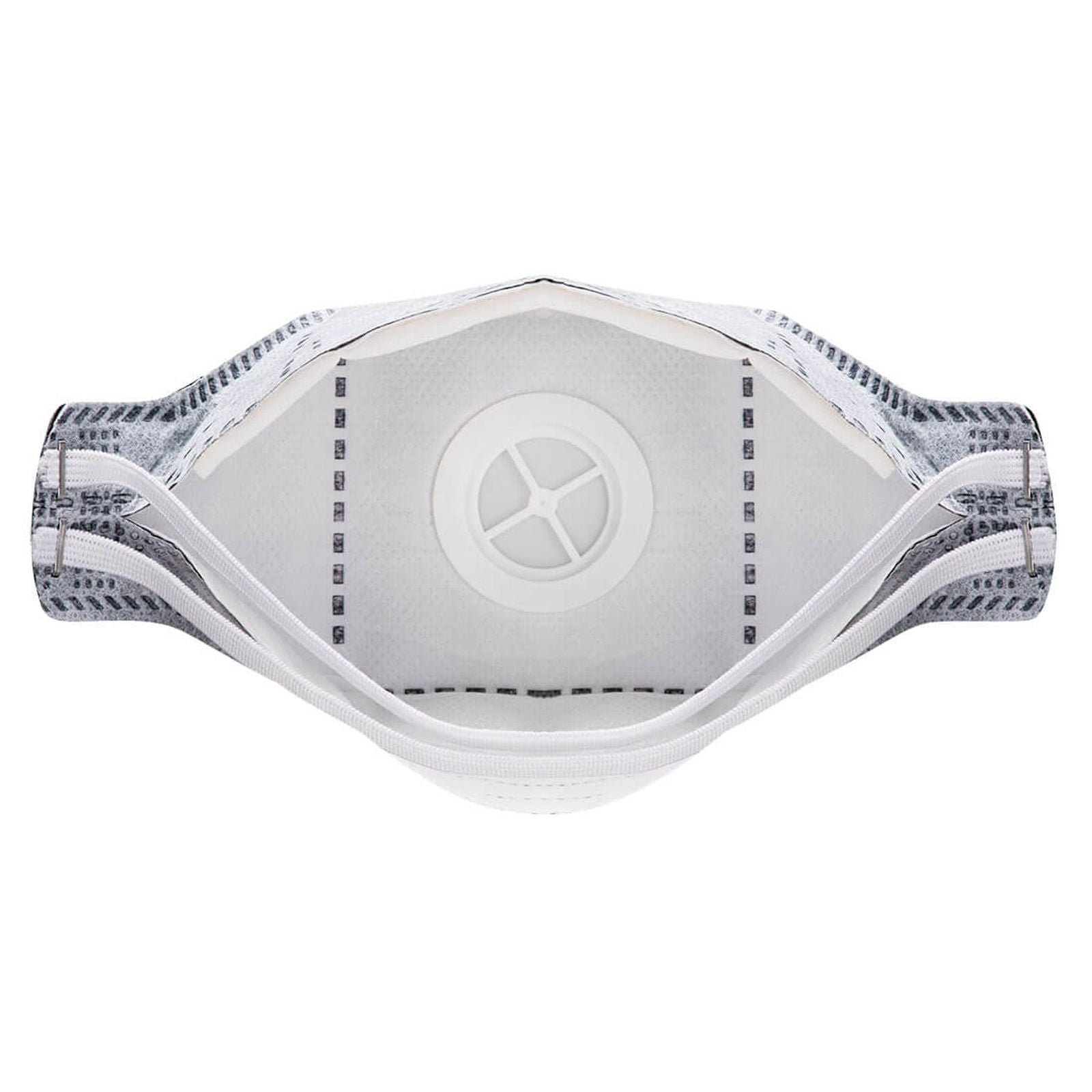Portwest Disposable EAGLE mondmasker P392 koolstof gevouwen plat FFP3 (Pk10) wit(WH)