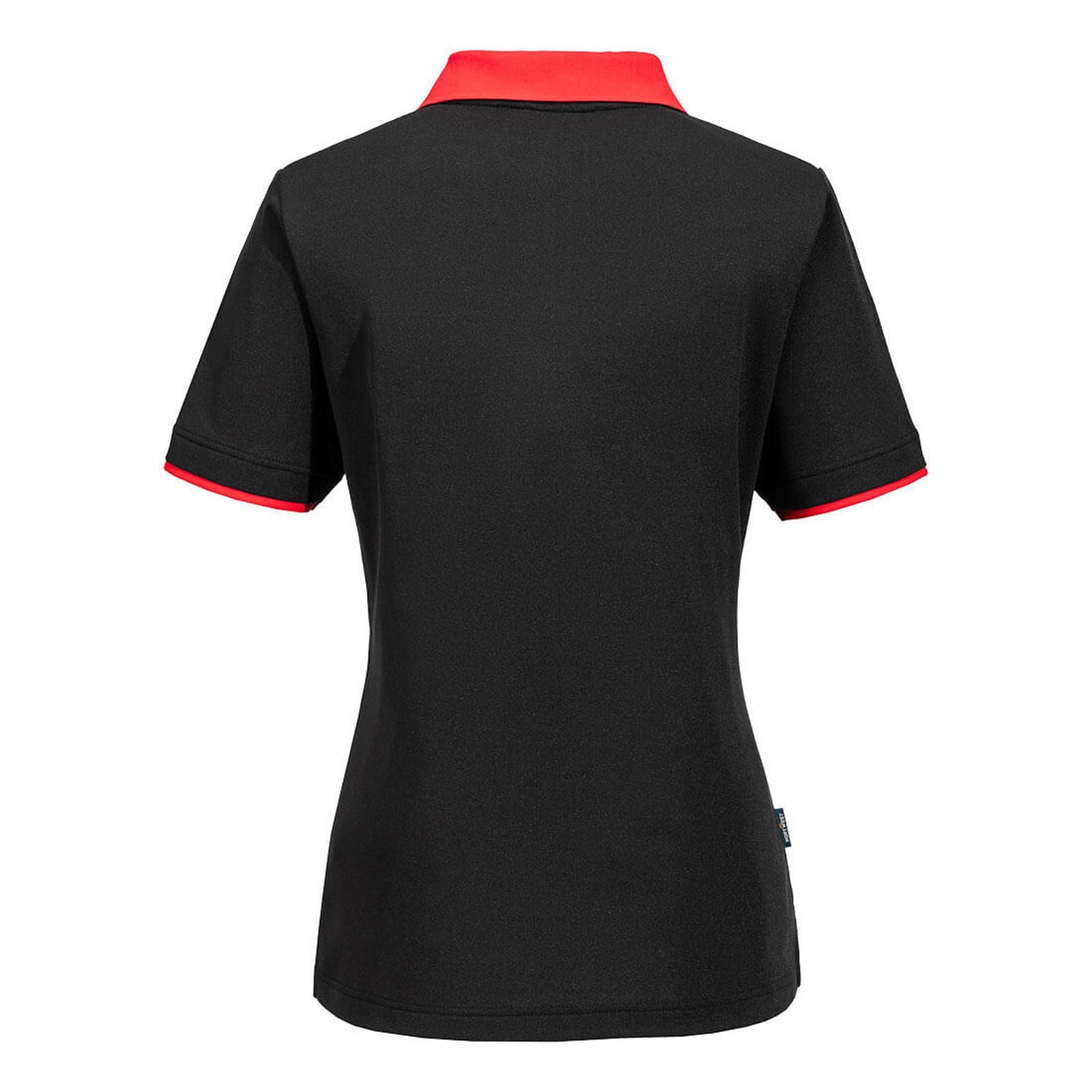 Portwest PW2 Corporate Casuals Poloshirt PW219 dames zwart-rood(BD)