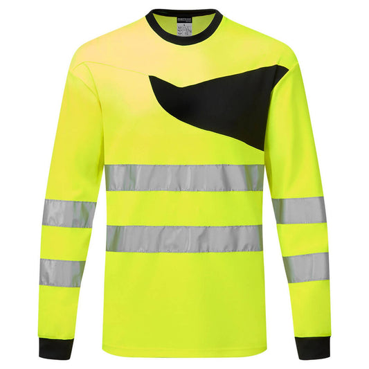 Portwest PW2 HiVis T-shirt PW221 L/M HiVis geel-zwart(YB)