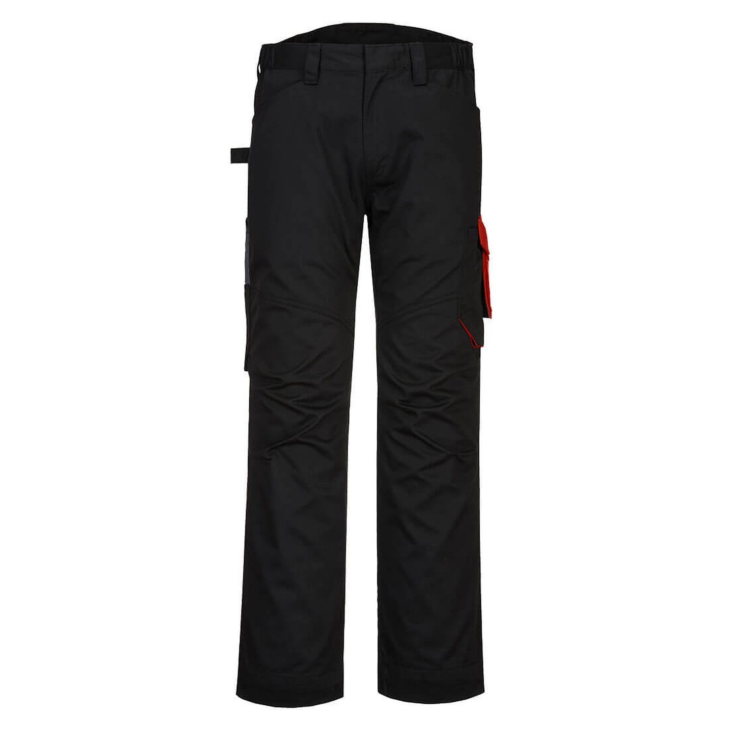 Portwest Broeken PW240 zwart-rood(BD)