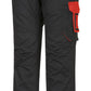 Portwest Broeken PW240 zwart-rood(BD)