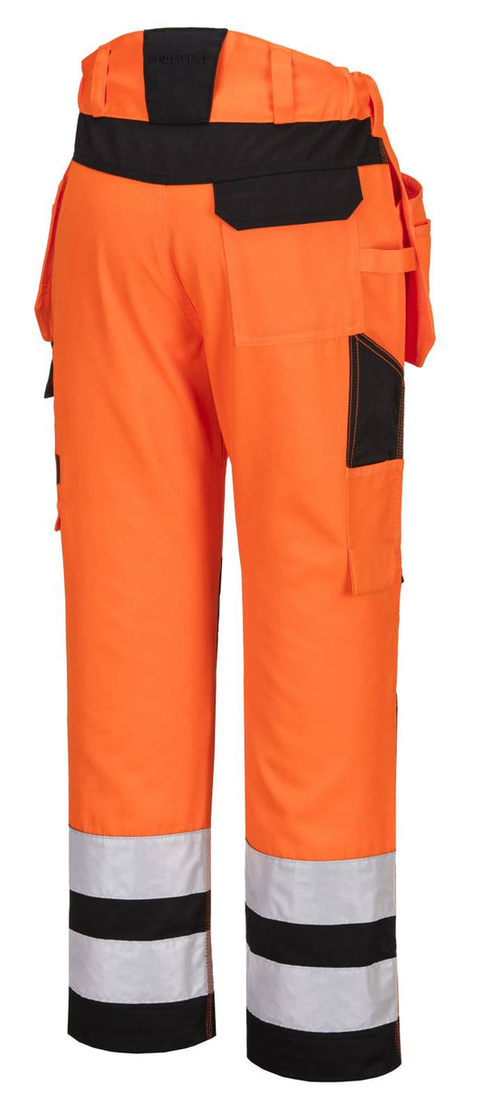 Portwest Broeken PW242 oranje-zwart(OB)
