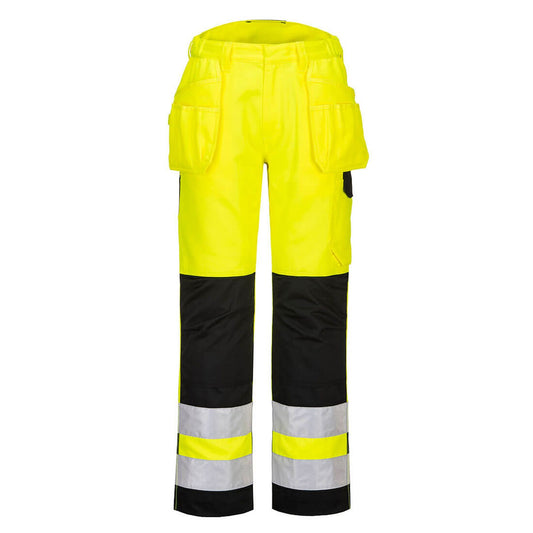 Portwest Broeken PW242 geel-zwart(YB)