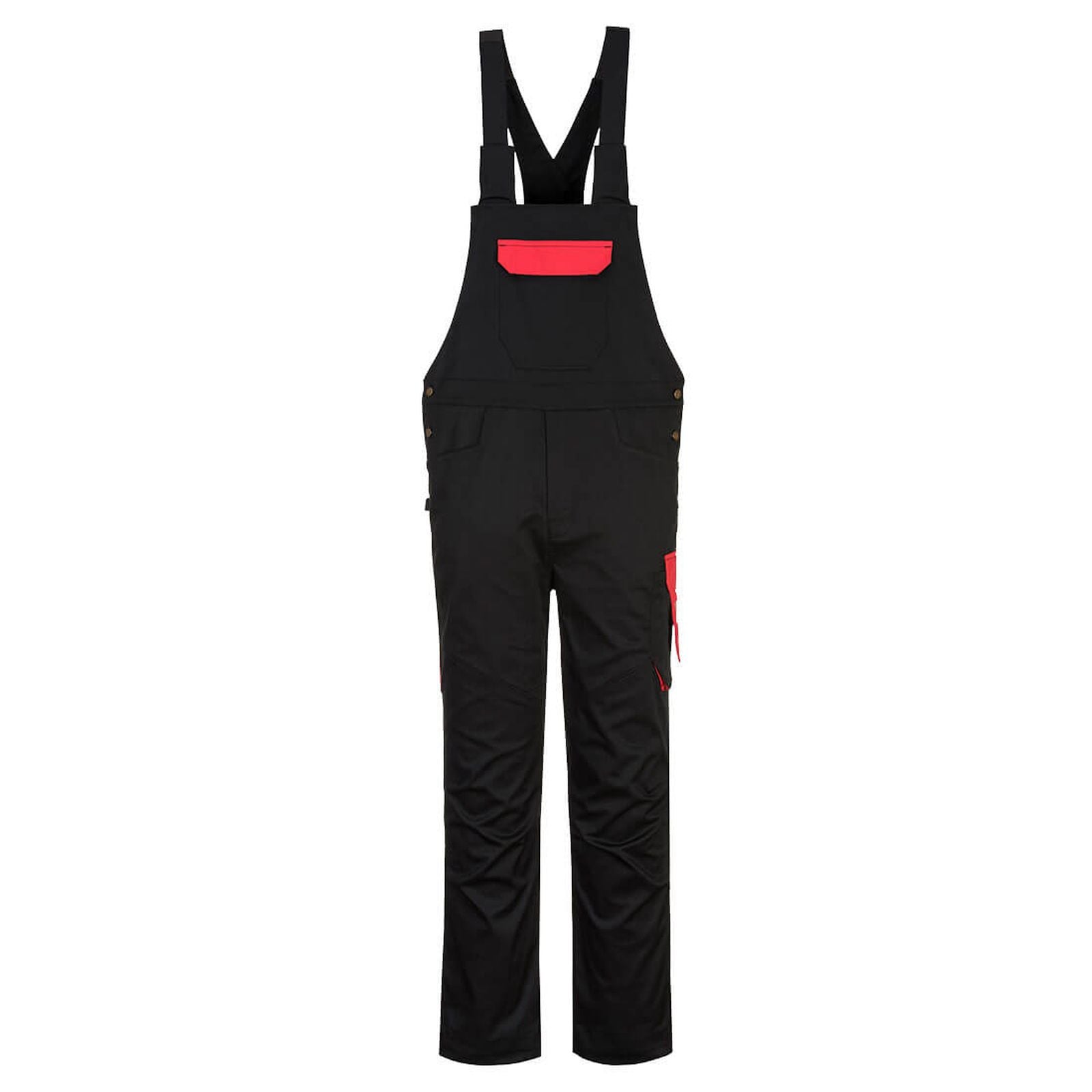 Portwest Overalls PW243 zwart-rood(BD)