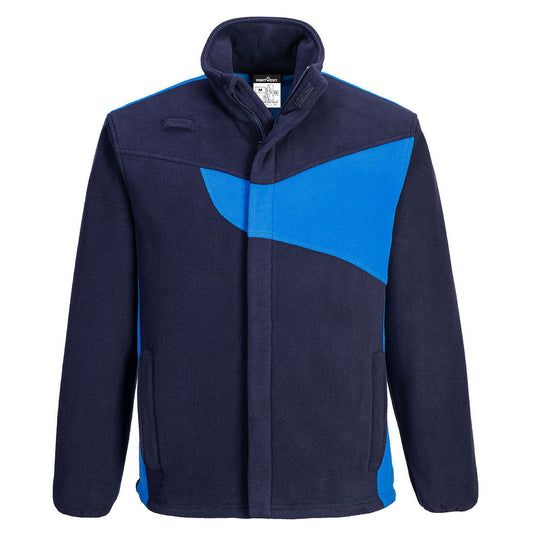 Portwest PW2 Jas PW270 fleece marineblauw-koningsblauw(NR)