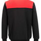 Portwest PW2 Corporate Casuals Sweatshirt PW273 zwart-rood(BD)