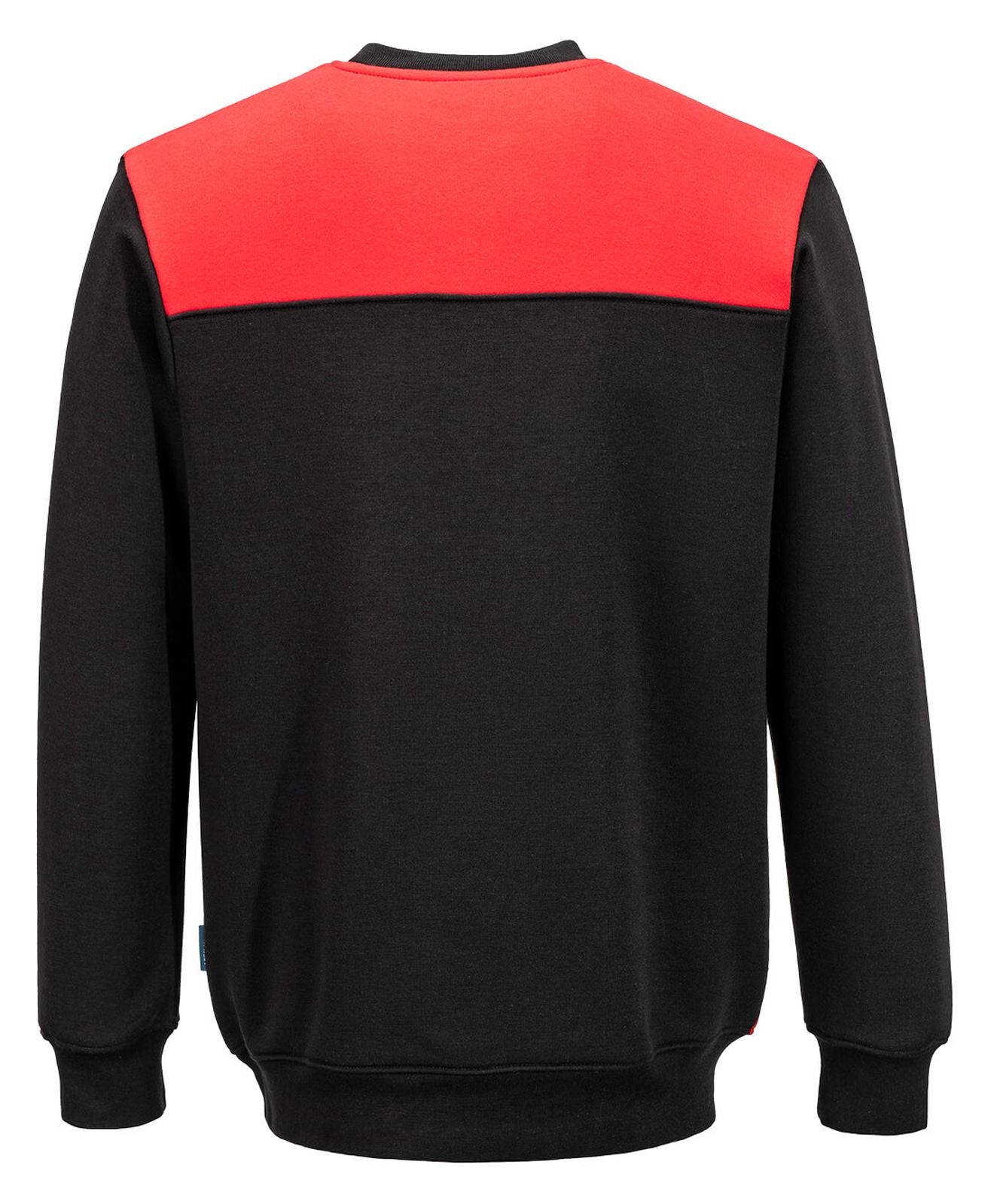Portwest PW2 Corporate Casuals Sweatshirt PW273 zwart-rood(BD)