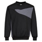 Portwest Polosweaters PW273 zwart-zoomgrijs(BZ)