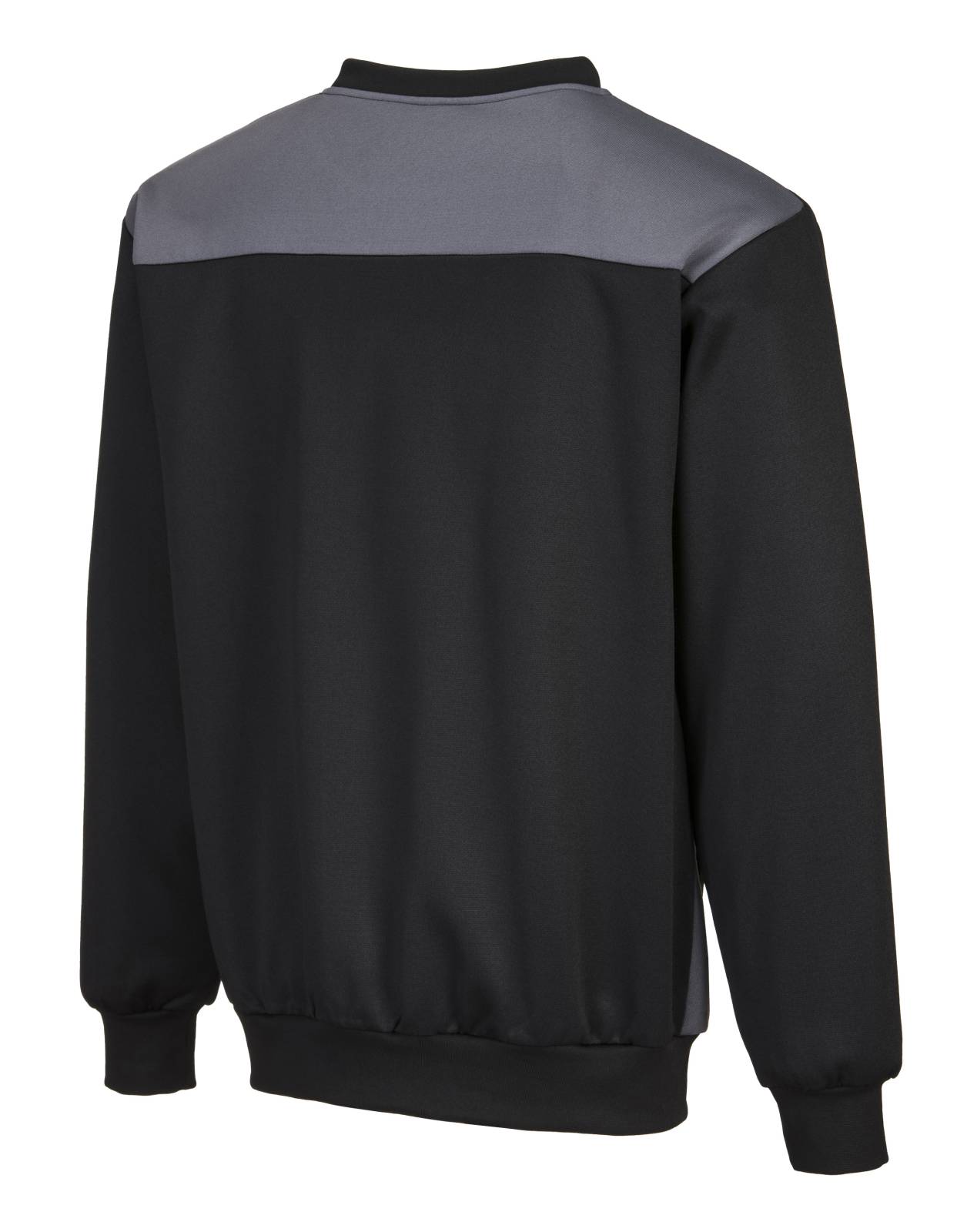 Portwest Polosweaters PW273 zwart-zoomgrijs(BZ)
