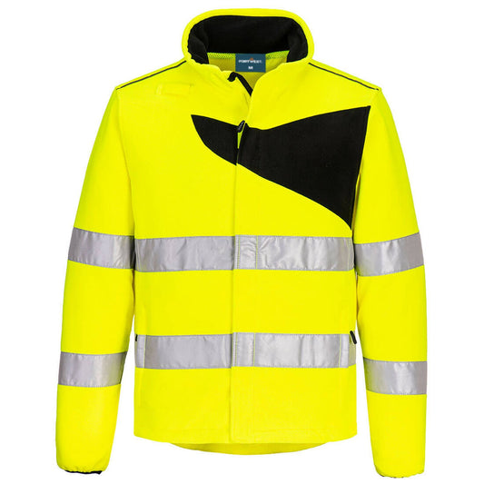 Portwest PW2 Hi-Vis Jas PW274 fleece HiVis fluo geel-zwart(YB)