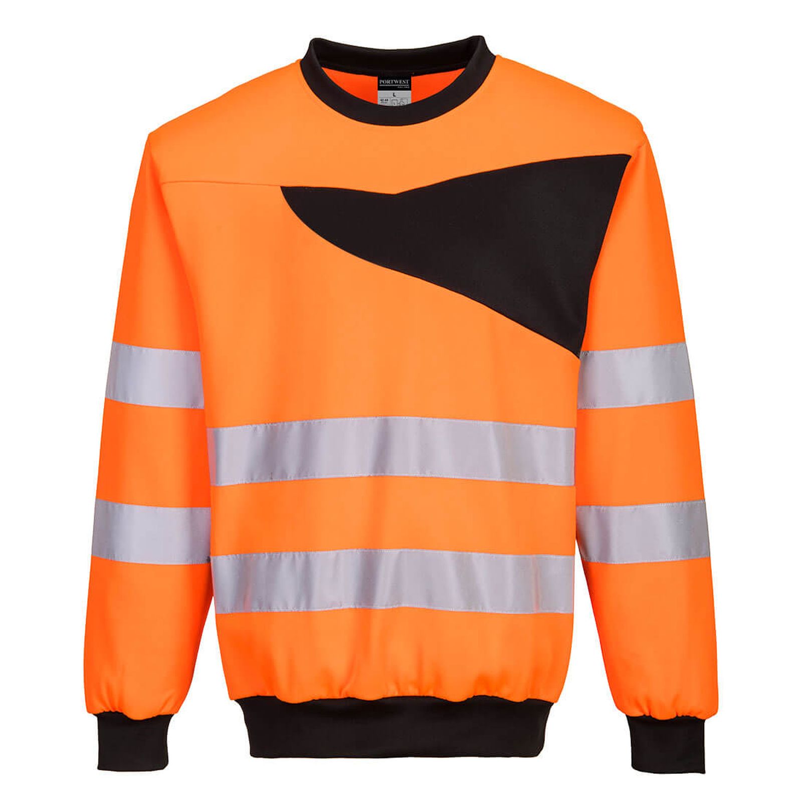 Portwest Polosweaters PW277 oranje-zwart(OB)