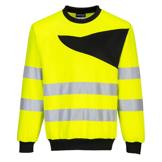 Portwest Polosweaters PW277 geel-zwart(YB)