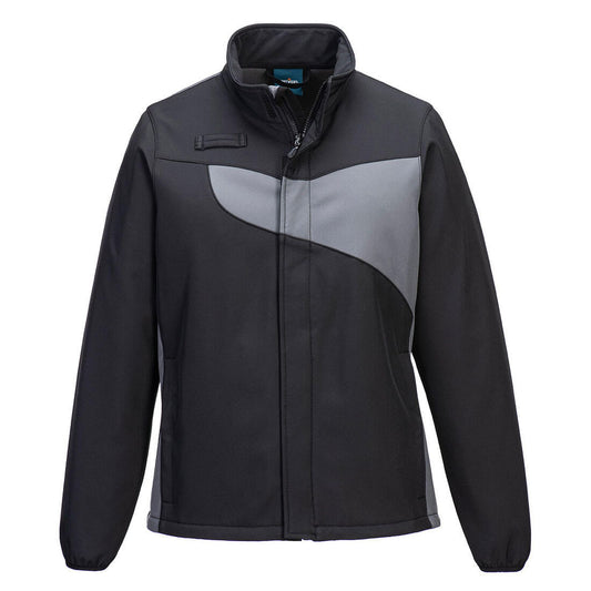 Portwest PW2 Dames PW2 Dames Softshell (2L) PW278 softshell zwart-zoomgrijs(BZ)