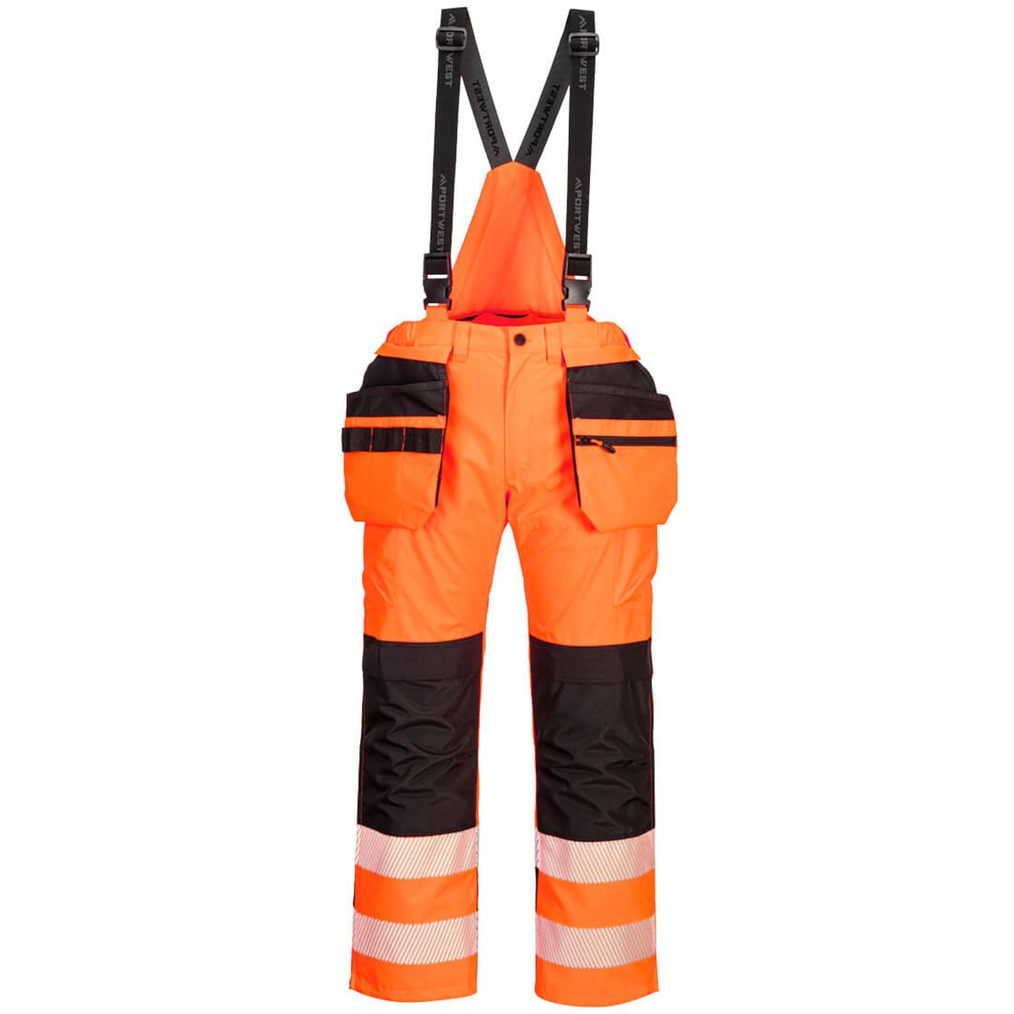 Portwest PW3 Amerikaanse regenoveralls PW356 oranje-zwart(OB)