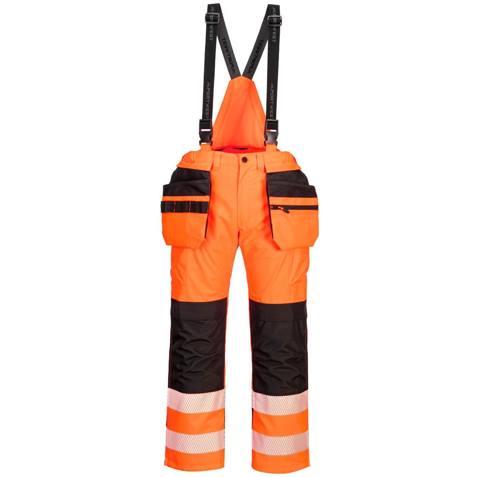 Portwest PW3 Amerikaanse regenoveralls PW356 oranje-zwart(OB)
