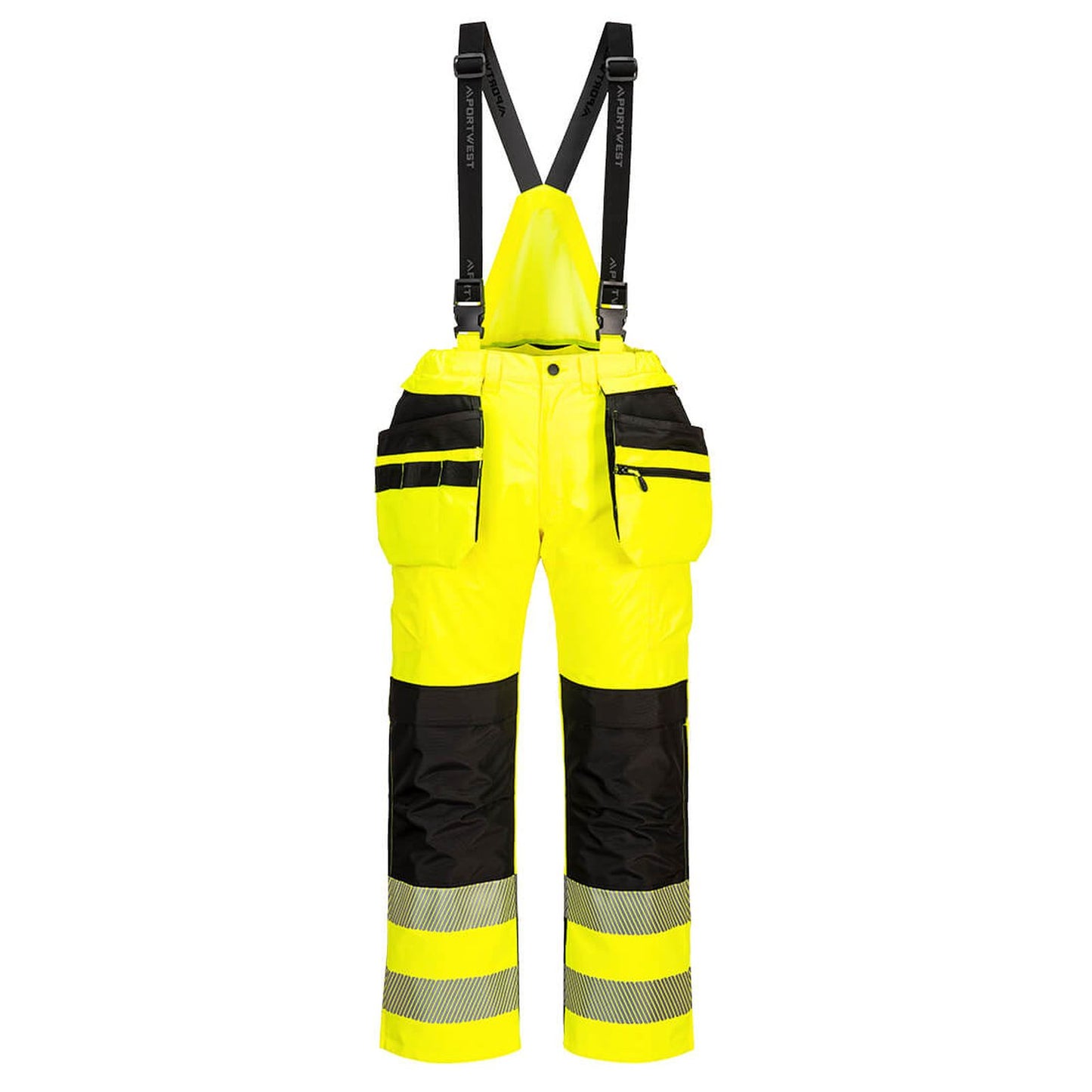 Portwest PW3 Amerikaanse regenoveralls PW356 geel-zwart(YB)