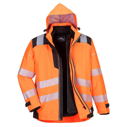 Portwest PW3 Jassen PW365 oranje-zwart(OB)