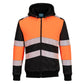 Portwest PW3 Hoge zichtbaarheid Hoodie PW377 winter rits HiVis klasse 1 oranje-zwart(OB)