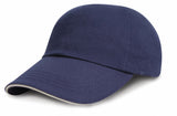 Result Sandwich cap RC24P marineblauw-wit