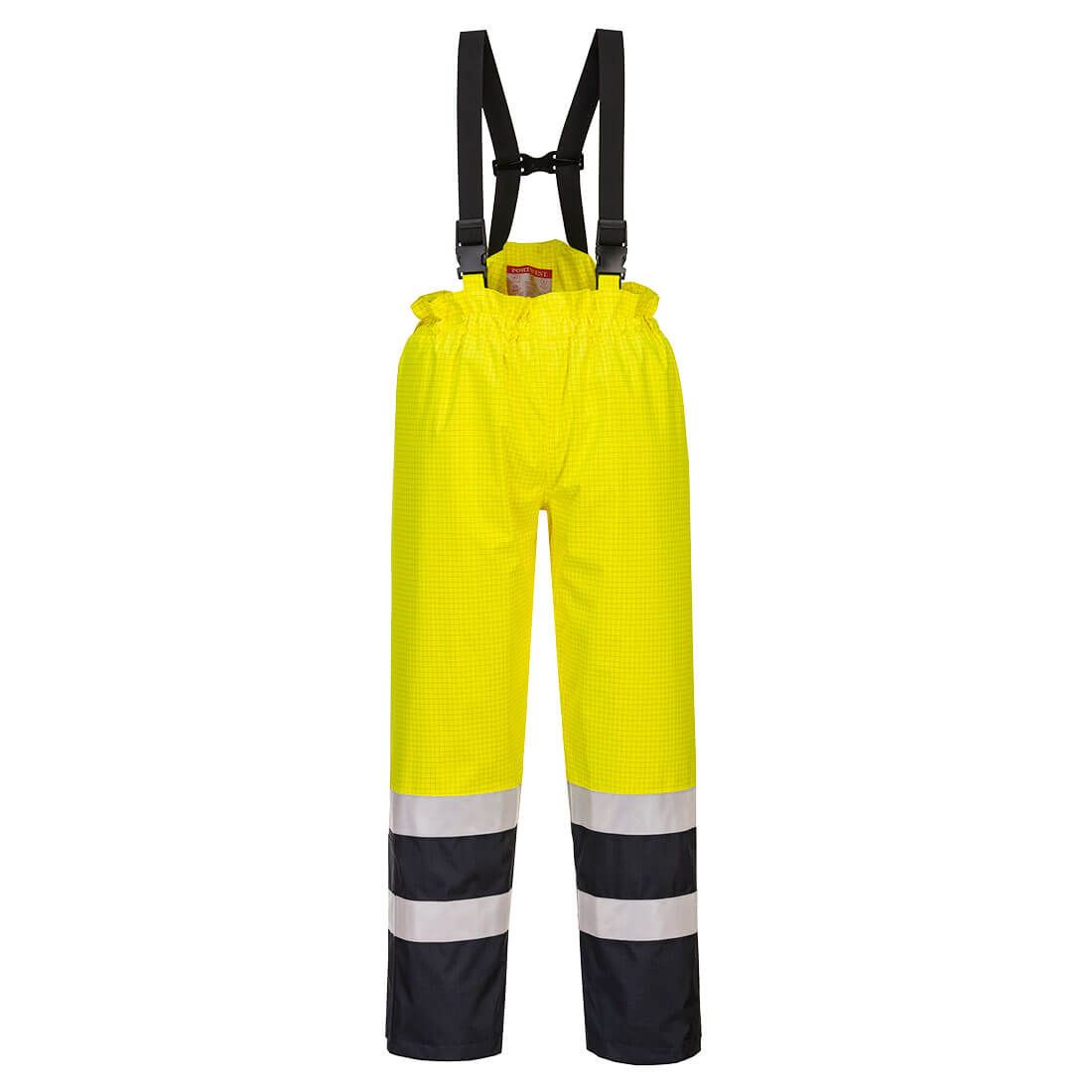 Portwest Bizflame Broeken S782 Multinorm HiVis geel-marineblauw(YN)