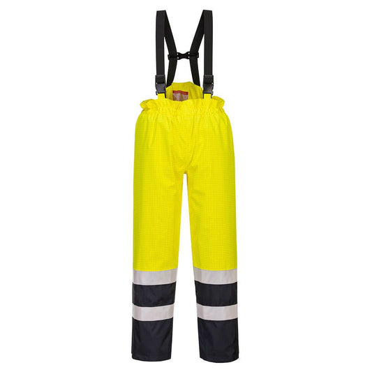 Portwest Bizflame Broeken S782 Multinorm HiVis geel-marineblauw(YN)