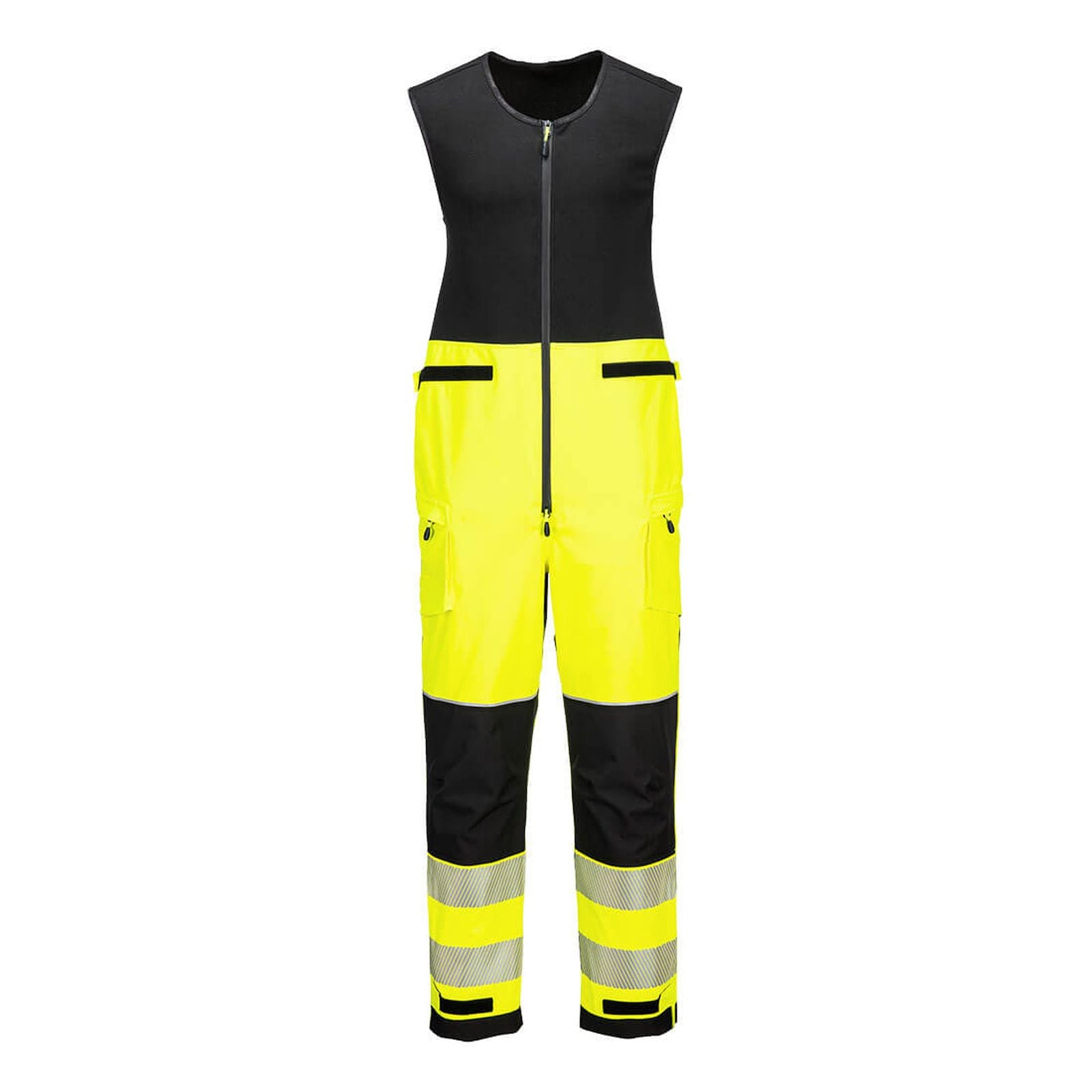 Portwest PW3 Hoge zichtbaarheid Tuinbroek T150 Hi-Vis regenbestendig (3L) geel-zwart(YB)