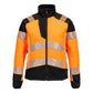 Portwest PW3 Hoge zichtbaarheid Jack T171 baffle Hi-Vis hybride winddicht waterafstotend dames oranje-zwart(OB)