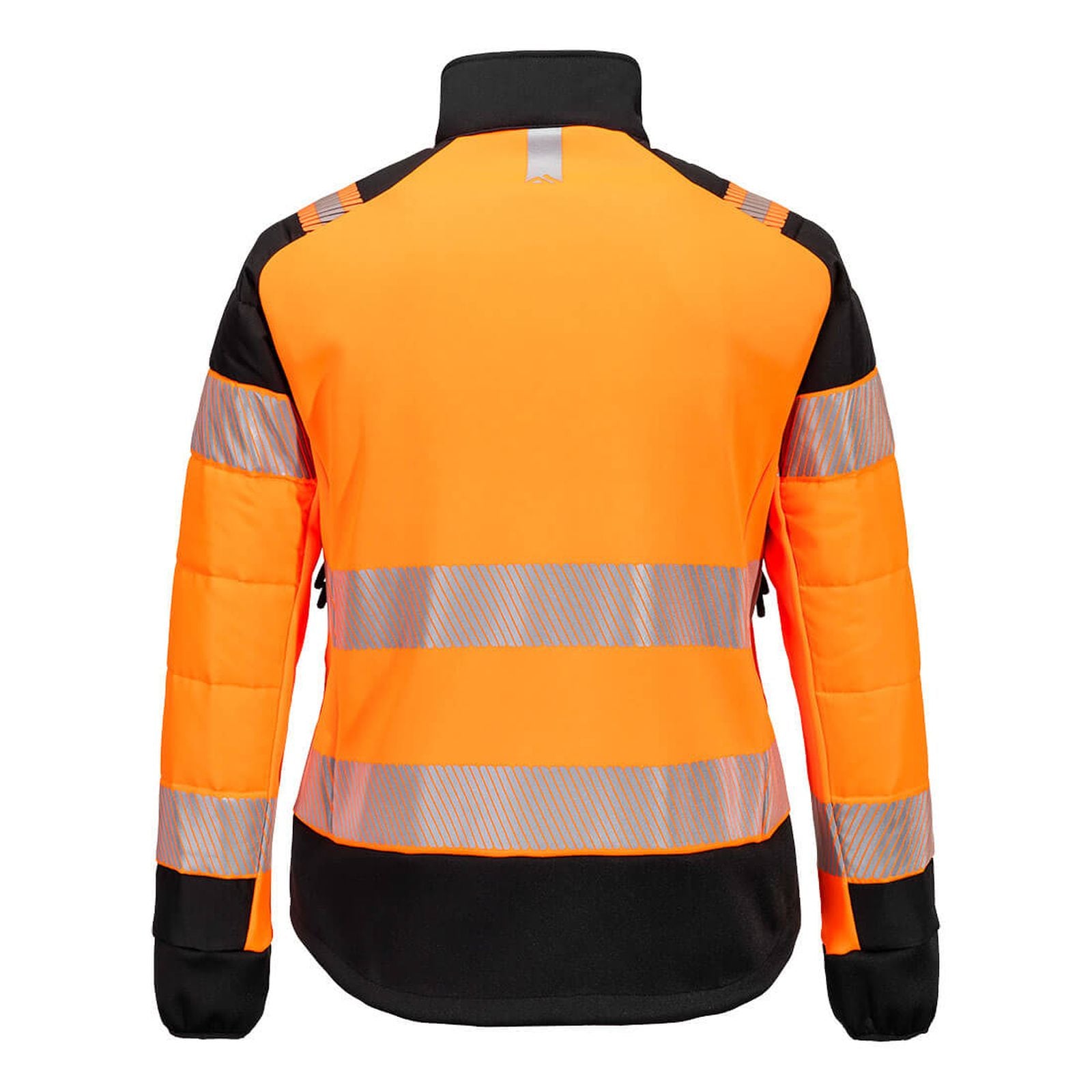 Portwest PW3 Hoge zichtbaarheid Jack T171 baffle Hi-Vis hybride winddicht waterafstotend dames oranje-zwart(OB)