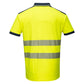 Portwest PW3 Poloshirts T180 geel-marineblauw(YN)