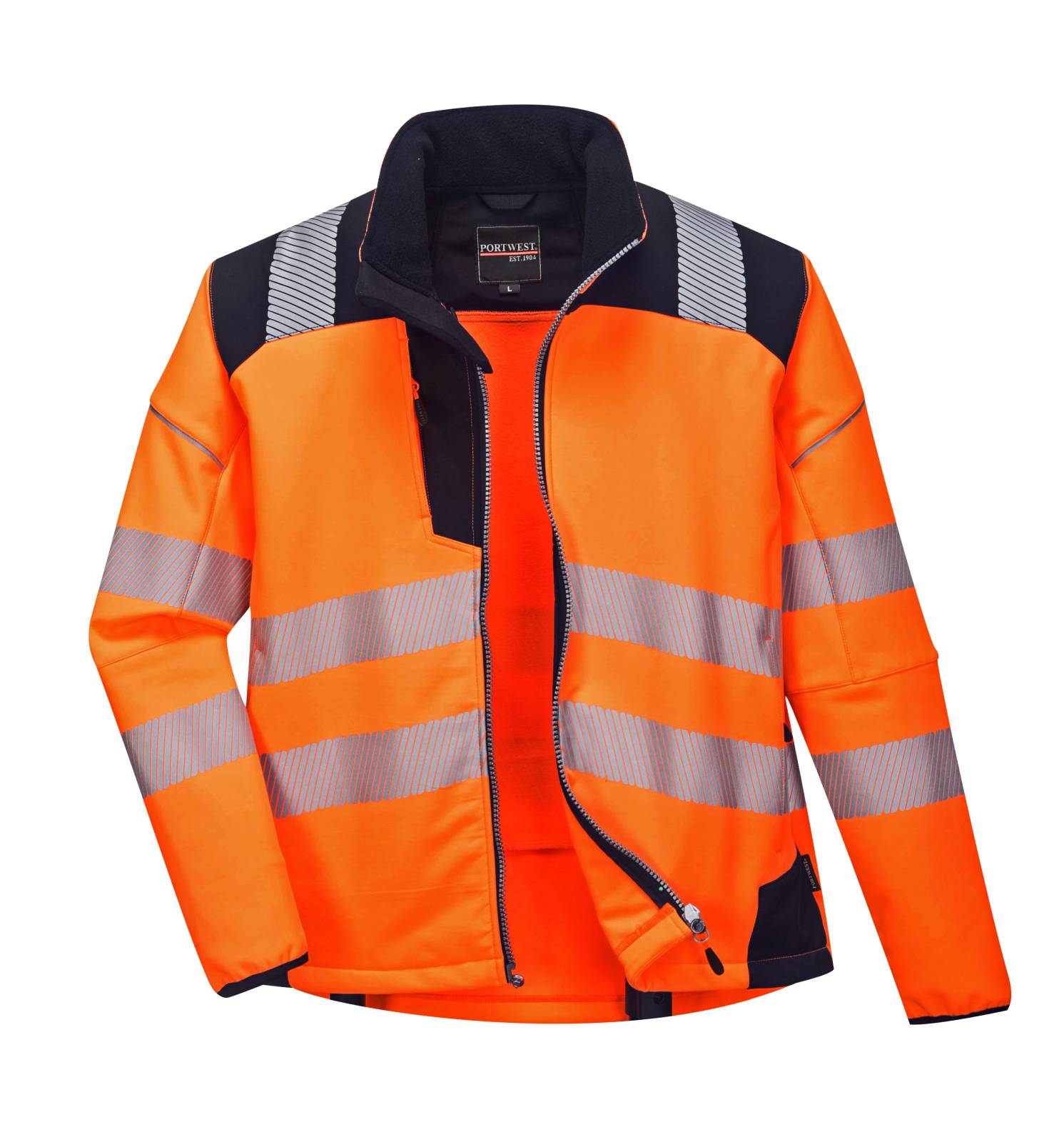 Portwest PW3 Jassen T402 HiVis Waterafstotend oranje-marineblauw(ON)