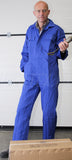 Woltex Overalls Kat. Proban met drukkers kobaltblauw