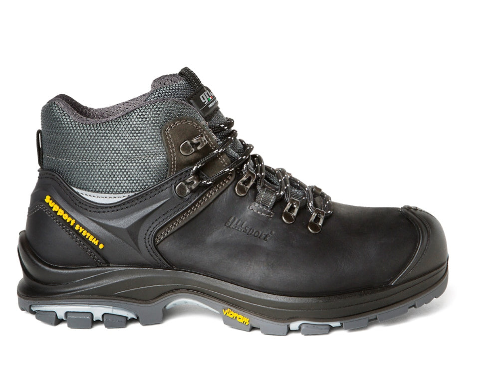 Grisport STS Schoenen Yucon Beschermende neus- zool Overneus zwart-zilver
