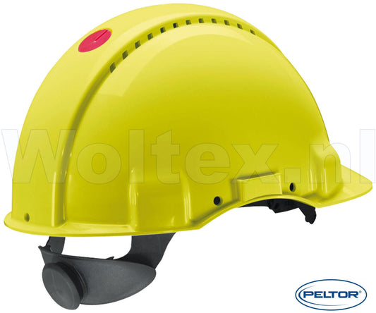 3M Peltor Helmen G3000NUV ABS UV- sensor Ventilatie Omkeerbaar binnenwerk fluo-geel
